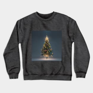 RimoVision Holiday Series 2023: Floating Xmas tree Crewneck Sweatshirt